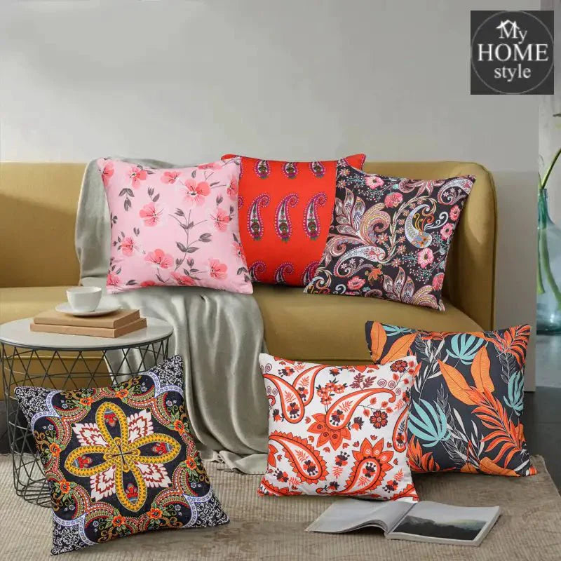 Pack of 6 Duck Digital Printed Cushion covers