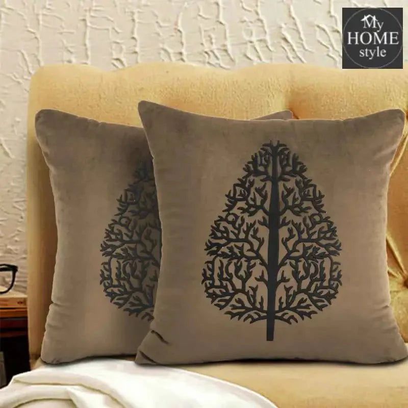 PAIR OF LUXURY CUSHION COVER BEIGE