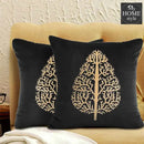 PAIR OF LUXURY CUSHION COVER BLACK