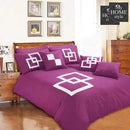 Passion Purple Duvet set 8 Pieces set King size