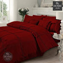 Pleated Duvet Set in Maroon Color
