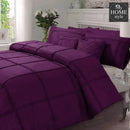 Pleated Duvet Set In Purple