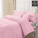 Pleated Duvet Set Light Pink Color