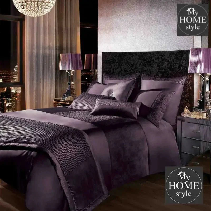 Plum Luxury Bridal set 13 Piece with Bed Runner