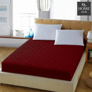 Quilted Waterproof Mattress Protector - Red