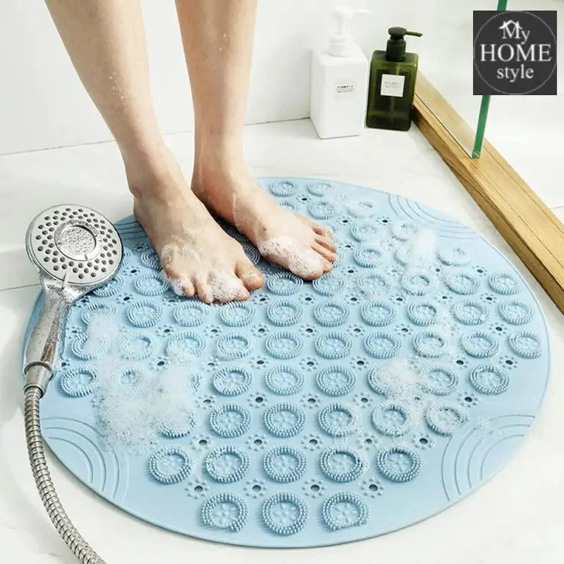 Round Pvc e Bathroom Mat Hydrophobic Suction Cup Mat Bathroom Mage Mat- 023