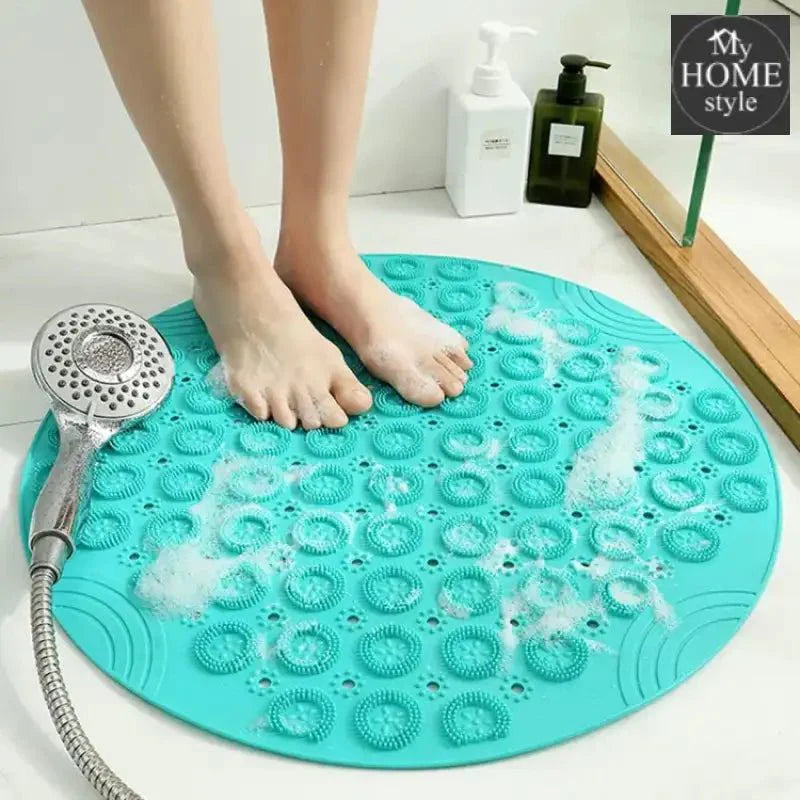 Round Pvc e Bathroom Mat Hydrophobic Suction Cup Mat Bathroom Mage Mat- 024
