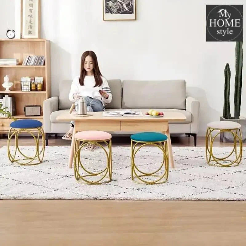 Round stool 1 Seater With Steel Stand -489