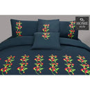 Ruzzana Embroidered Flower 6 Pc's Duvet Set