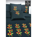 Ruzzana Embroidered Flower 6 Pc's Duvet Set