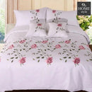 Ruzzana Flower Duvet Set 6 Pc's White