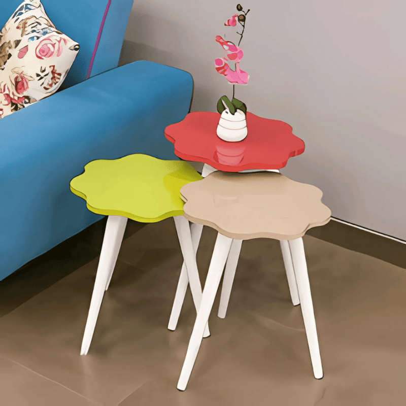 Set of 3 Creative  Wooden Coffee Table - 1508