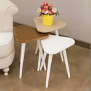 Set of 3 Triangular Wooden Coffee Table - 1503