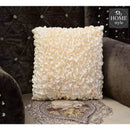 Silk Embellished Cushion Cover Cream