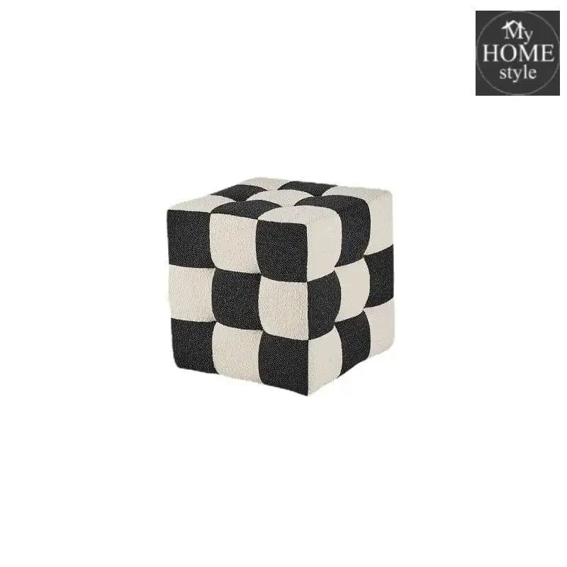 Single Seater Chess Designed Stool -1053