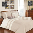 Splendid Brown Bed Set 8 Pieces