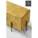 Sprinkle Printed Wooden stool 2 Seater With Steel Stand -1287