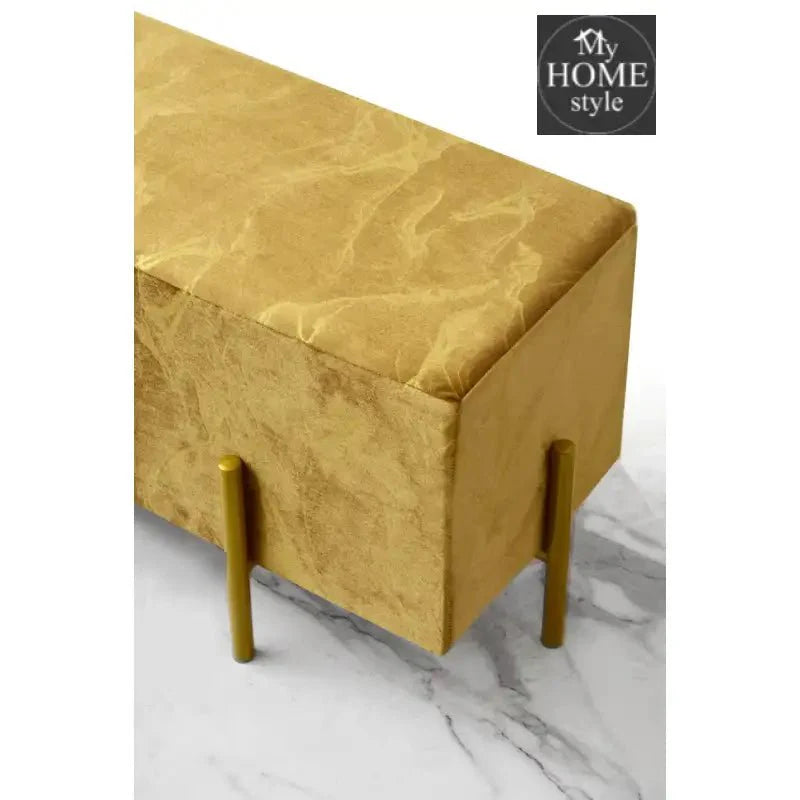 Sprinkle Printed Wooden stool 2 Seater With Steel Stand -1287