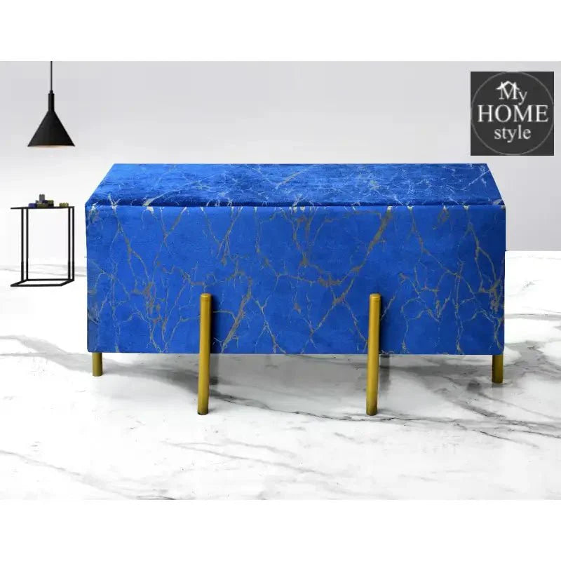 Sprinkle Printed Wooden stool 2 Seater With Steel Stand -1305