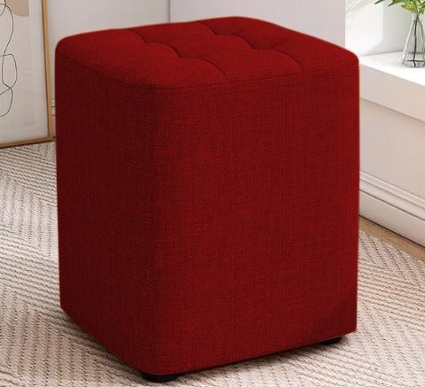 Square Shaped Wooden Ottoman Stool- 1460