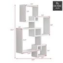 Wooden Shelf floating shelves 4 Tier Black