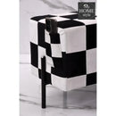 Wooden stool 2 Seater Pocket With Steel Stand -1097