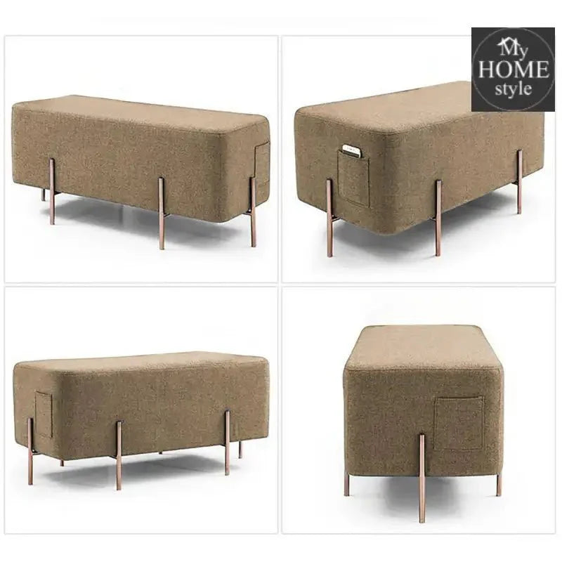 Wooden stool 2 Seater Pocket With Steel Stand -245