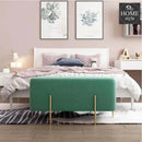 Wooden stool 2 Seater With Steel Stand -1103