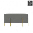 Wooden stool 2 Seater With Steel Stand -1105