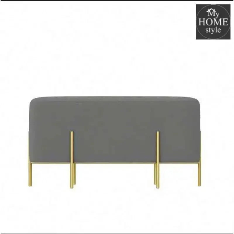 Wooden stool 2 Seater With Steel Stand -1105