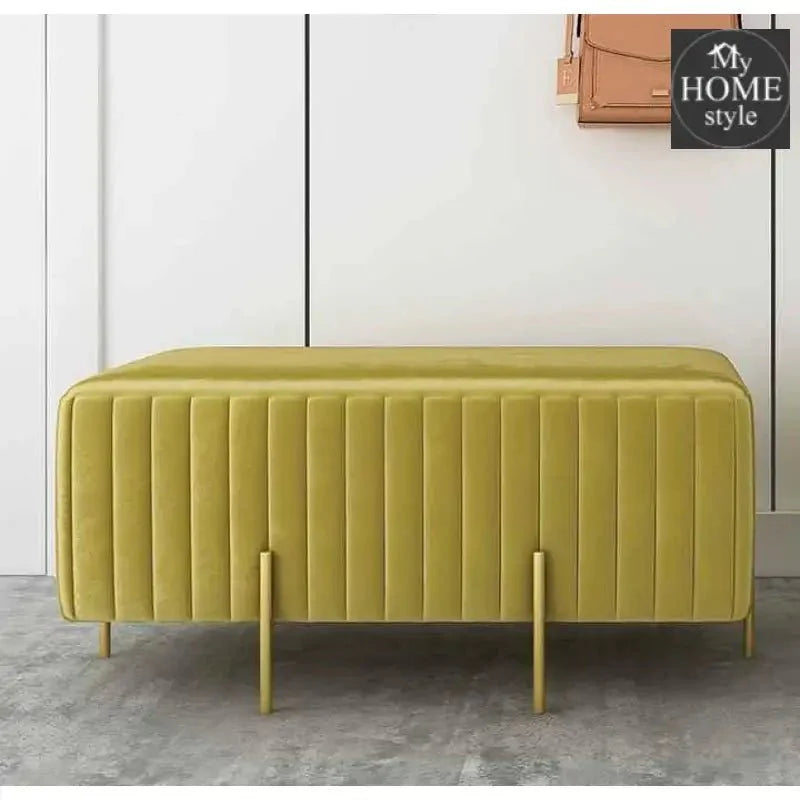 Wooden stool 2 Seater With Steel Stand -1106