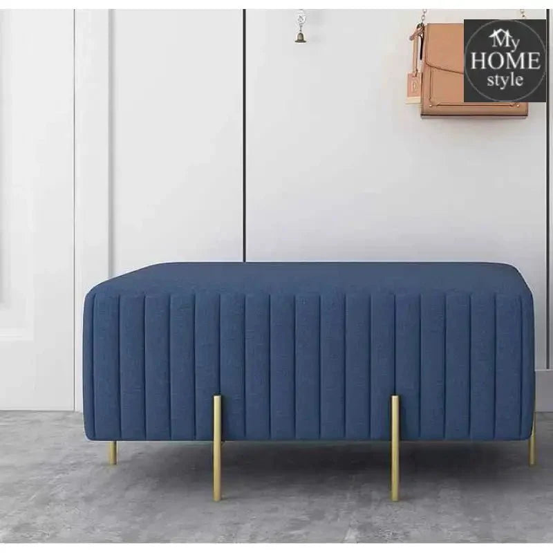 Wooden stool 2 Seater With Steel Stand -1107