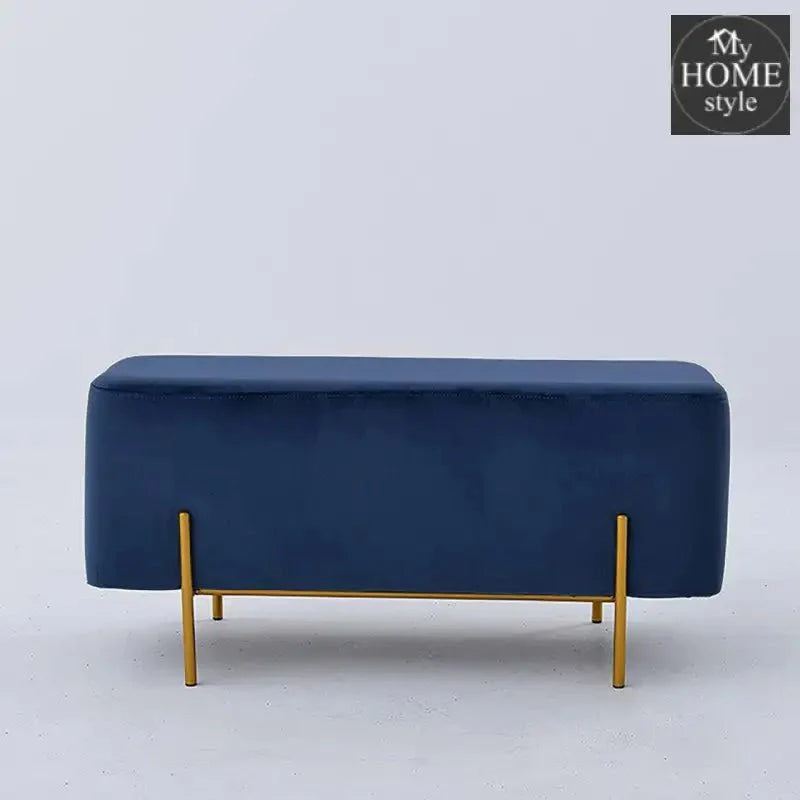 Wooden stool 2 Seater With Steel Stand -182