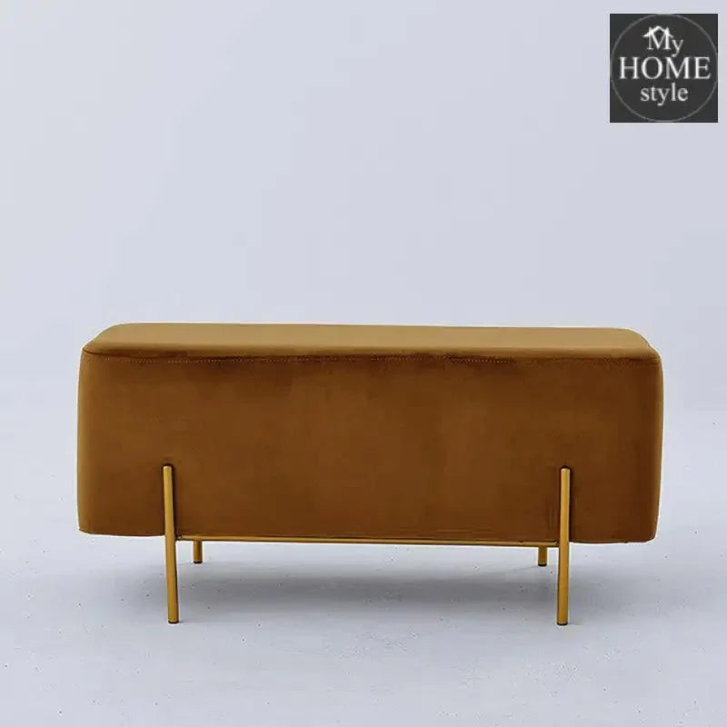 Wooden stool 2 Seater With Steel Stand -184