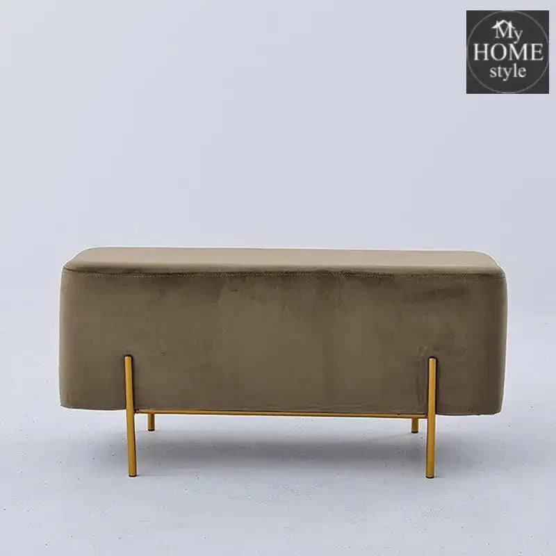 Wooden stool 2 Seater With Steel Stand -185