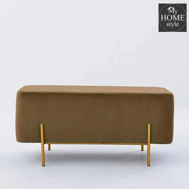 Wooden stool 2 Seater With Steel Stand -189