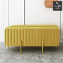 Wooden stool 2 Seater With Steel Stand -194