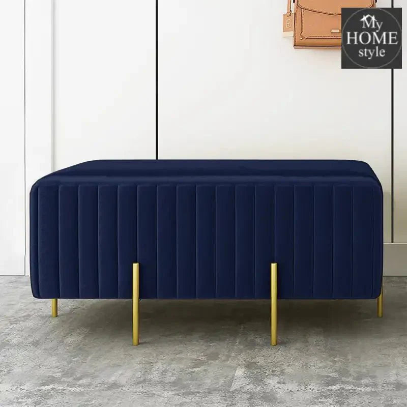 Wooden stool 2 Seater With Steel Stand -197