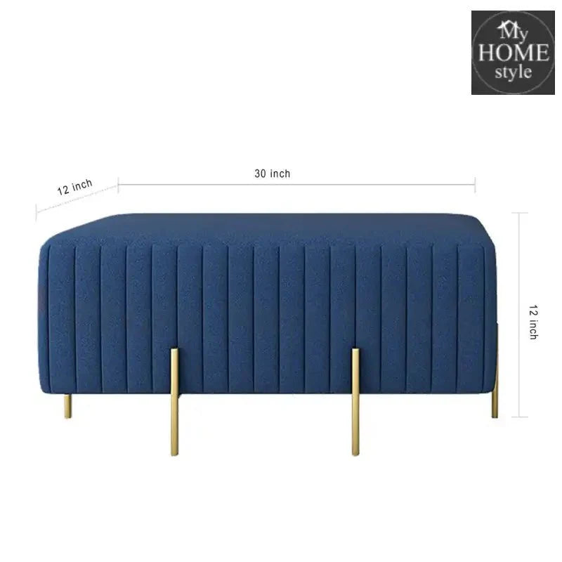 Wooden stool 2 Seater With Steel Stand -198