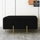 Wooden stool 2 Seater With Steel Stand -261