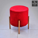 Wooden stool drone shape With Steel Stand -0290