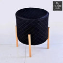 Wooden stool drone shape With Steel Stand -0291