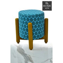 Wooden stool Printed Drone Shape- 1246