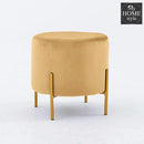 Wooden stool Round shape With Steel Stand -177