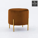 Wooden stool Round shape With Steel Stand -180