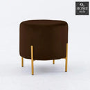 Wooden stool Round shape With Steel Stand -181