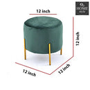 Wooden stool Round shape With Steel Stand -181