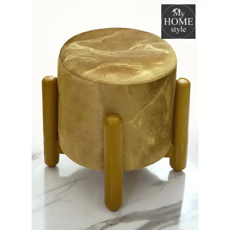 Wooden stool Sprinkle Velvet Drone Shape- 1282