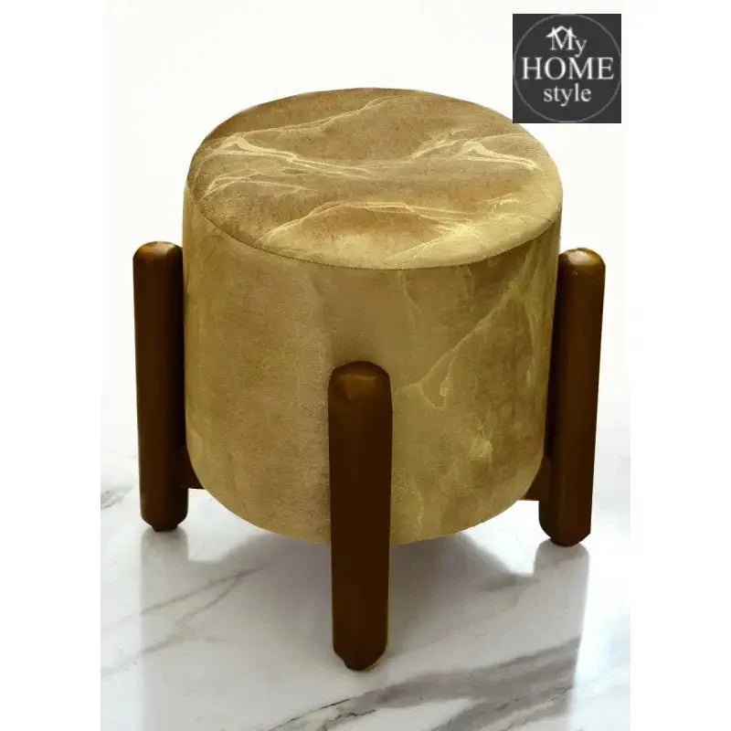 Wooden stool Sprinkle Velvet Drone Shape- 1283