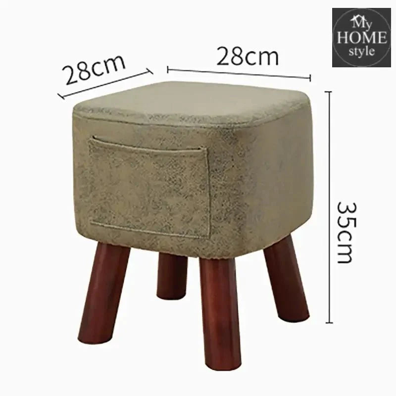 Wooden stool Square shape With Pocket -161 Large